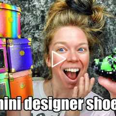 Unboxing TINY REAL Mini Rare Designer Shoes! - NEW FASHION MINIS