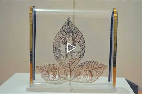 Unboxing and Review of gold plated shiva idol with 3 leaves