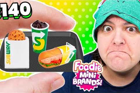 FINALLY! Unboxing Mini Brands Foodies Fast Food Miniatures