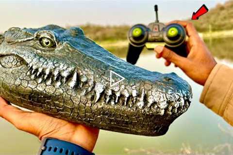 RC Boat Crocodile Unboxing & Testing - Prank Gadgets - Chatpat toy tv