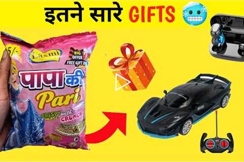 Free Gifts inside OMG 😱 RC Car and Amzing Gift | New 5Rs Snacks Unboxing video