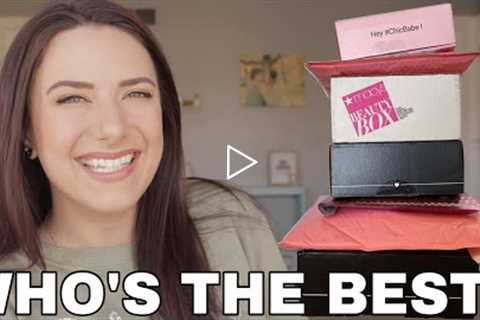 Comparing 7 BEAUTY SUBSCRIPTIONS - Ipsy, Boxycharm, Chic Beauty, Macy's, & Medusa's Makeup