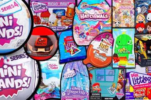 UNBOXING SO MANY BLIND BAGS 4! Mini Brands Series 4! Real Littles! Kinder Joy! Toilet Ninjas!