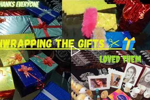 unwrapping the gifts ✂️🎁|| thanks everyone 💟 || world of bliss