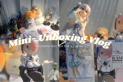 mini-unboxing vlog//episode 02: uncovering affordable Ram and Emilia anime figures