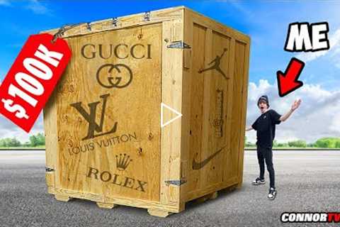 Unboxing a $100,000 Mystery Box Challenge *Off White Louis Vuitton* Part 4