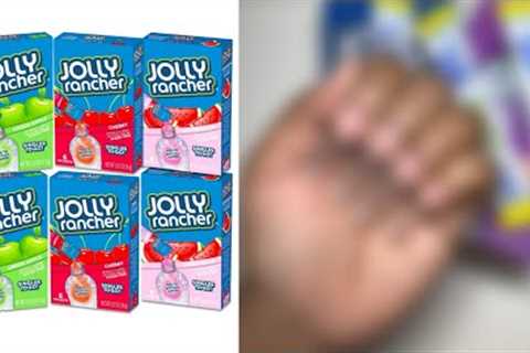 $1 KOOLAID JUICE PACKETS NAIL HACK? DOES IT WORK? FAIL? Cheap ACRYLIC Nails