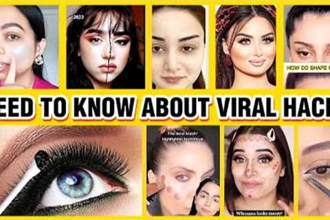 10 Viral Tik Tok Makeup Hacks || Smart Makeup & Beauty Tips That Amazing work  || TOP REVIEWED..