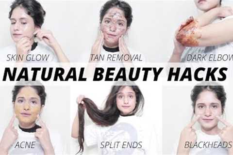 12 Natural BEAUTY HACKS For SKIN, HAIR, & BODY CARE Routine | Anukriti Lamaniya