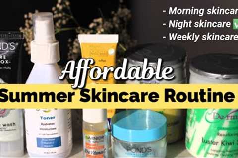 AFFORDABLE Sunmer Skincare Routine🌞⛱️