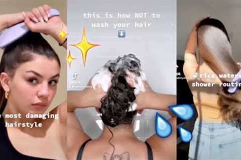 HAIR CARE ROUTINE HACKS AND TIPS THAT YOU NEED TO KNOW | TikTok Hair Compilation