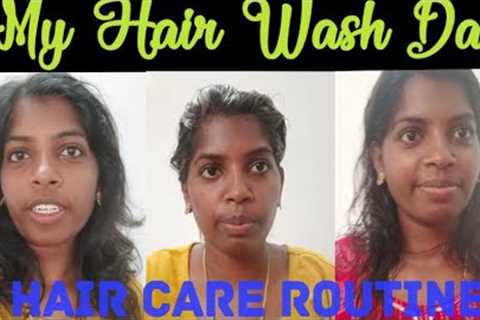 My Hair Care Routine on Hair wash day😅 || Hair Care || Day in my life || hair wash @sukithasvlog240