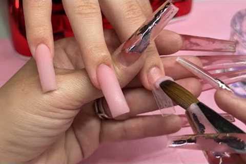 Acrylic Nails Tutorial | French Tip Design