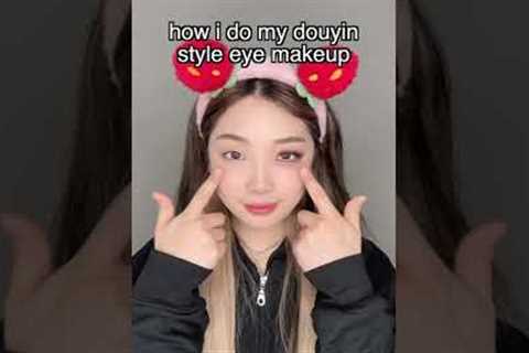 how i do douyin style eye makeup #shorts