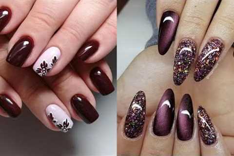 Best New Fall Gel Nail Art Design Ideas 2023|Trending Glitter Gel Nails Design for Beginners