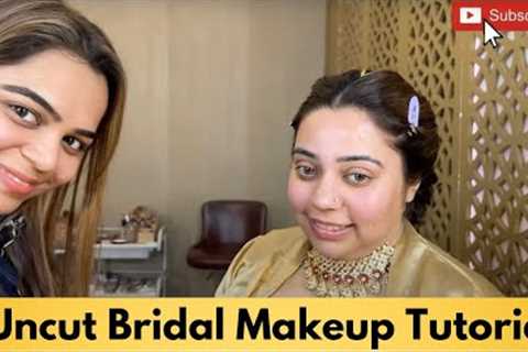 Uncut how to do GLOSSY BRIDAL Makeup by @Sakshi Gupta Makeup Studio & Academy in simple steps