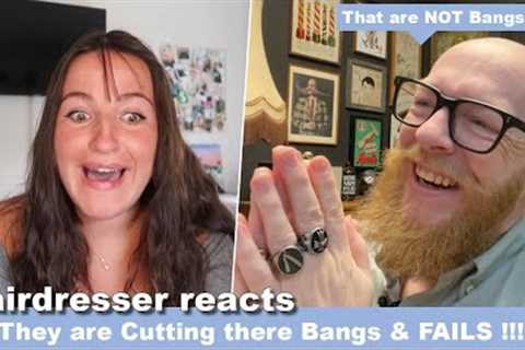 They Cut their Bangs & FAIL - Hairdresser reacts to Hair Fails #hair #beauty