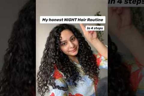 My Night Routine for Hair - Hair Growth Serum, Dandruff serum, Curls while sleeping #NotSponsored