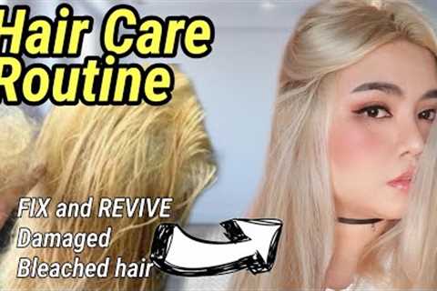 Reviving My Damaged Bleached Hair| HAIR CARE ROUTINE PHILIPPINES | Polin Polin