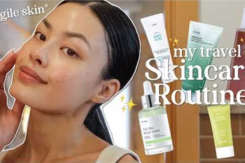 My 2024 Travel Skincare Routine | My Tried & True Dry, Sensitive Skin Products Recommendations!