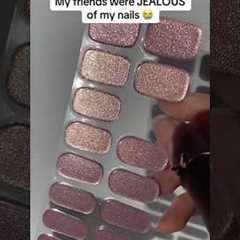 *EASY* Nails anyone can do at home 😏 #nails #naildesigns #nailart #manicure #nailpolish #gelnails