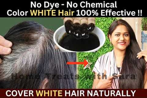 I Apply it on My White Hair & see the Magic | How to Color White Hair at Home Naturally, 100%..