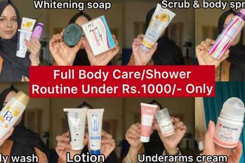 Full body care routine with affordable products | Get spotless & bright skin in 1 month😍