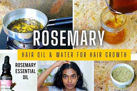 DIY Rosemary Oil & Rosemary Water for Healthy Hair Growth | Step-by-Step Guide