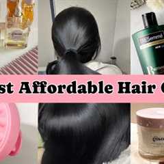 BEST AFFORDABLE HAIR CARE ROUTINE for DRY FRIZZY Hair | SILKY SMOOTH hair care routine