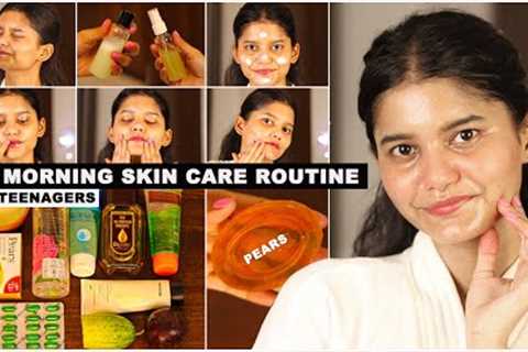 TEENAGERS NATURAL MORNING SKIN CARE ROUTINE - Bina PAISE WASTE Kiye | 💰😍💯 #skincare