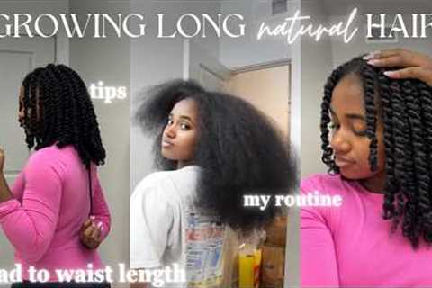 How I''m Growing Long Hair in 2024 | My Natural Hair Care Routine for Length Retention *update*